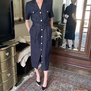 Vintage linen Brooks Brothers dress